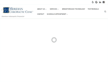 Tablet Screenshot of meridian-chiropractic.com